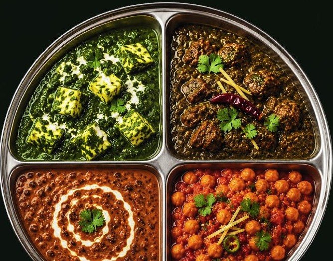 A traditional Indus Kitchen thali platter